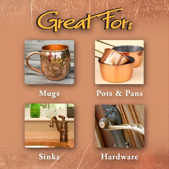 Wright's Copper Cream Cleaning Polishing Pots Mugs Hardware Pans 6x 8 fl oz Jars - Picture 5 of 5